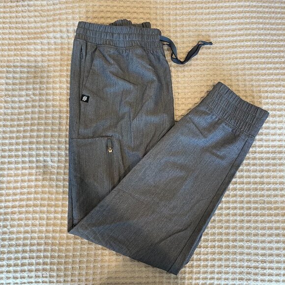 JAANUU Men's Cobot 8-Pocket Scrub Jogger- HEATHER GREY - MEDIUM TALL - Picture 1 of 5